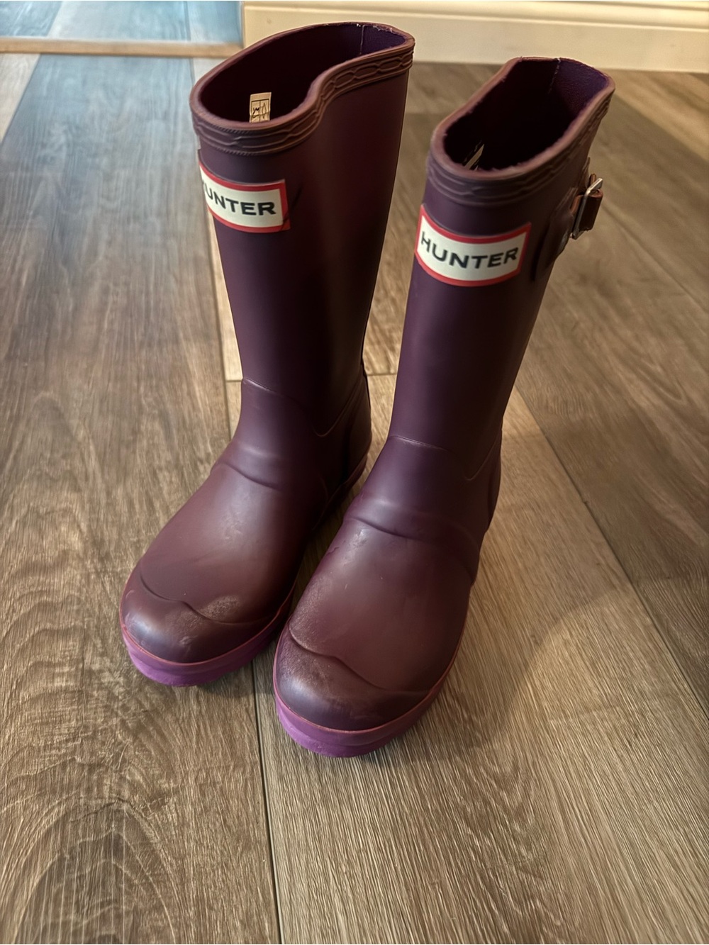 Hunter Women's Plum Tall Rain Boots